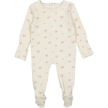 Lovely littles The Printed Romper - Berry Blue