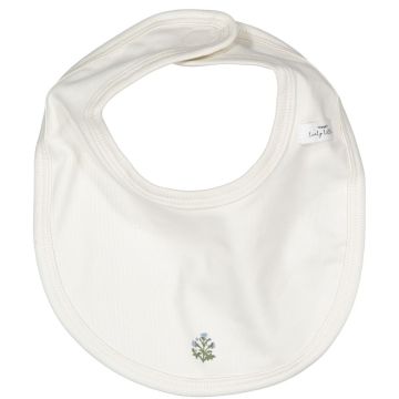 Lovely littles The Printed Bib - Zara Embroider Blue