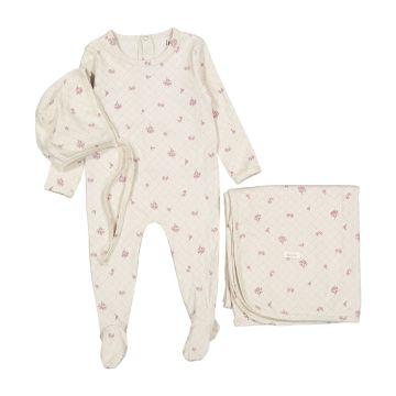 Ladida Grid Print Layette Set
