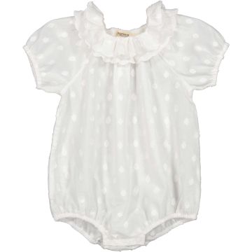 Marmar Rosetta Romper Gentle White