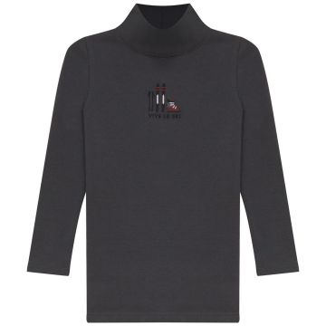 Calla Lili MOCK NECK Grey