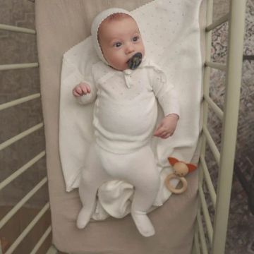Lil Legs Pointelle Bris Set Whites