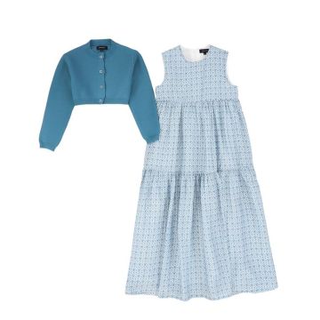 Bamboo Floral Tiered Maxi Dress Set