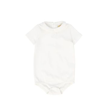 Le Bourdon Bee Embroidered Collar Onesie 