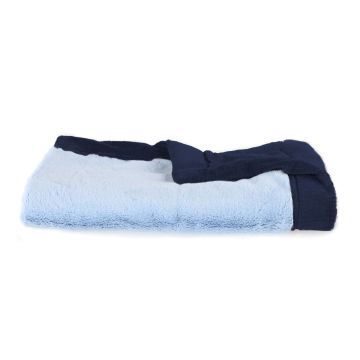 SARANONI Lush RECEIVING Blanket - LT. BLUE/NAVy