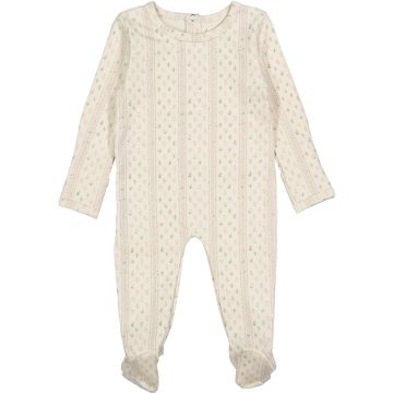 Lovely Littles The Printed Romper - Lux Pointelle