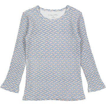 Lovely Littles The Printed LS Tee - Elsie Denim