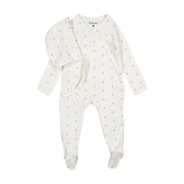 Ladida Tiny Rose Romper+Bonnet Set