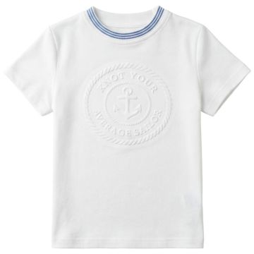 Calla Lili TSHIRT WITH EMBOSSED EMBLEM White