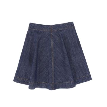 Bamboo Denim Flair Skirt
