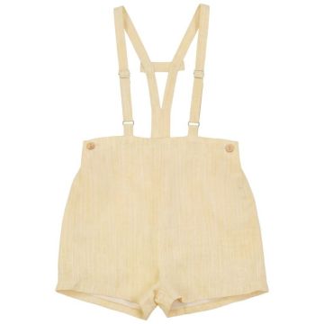 Calla Lili BOY LINEN SHORTS W SUSPENDERS Calla Lili BOY LINEN SHORTS W SUSPENDERS