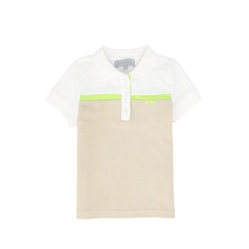 Bace Striped Contrast Pique Polo