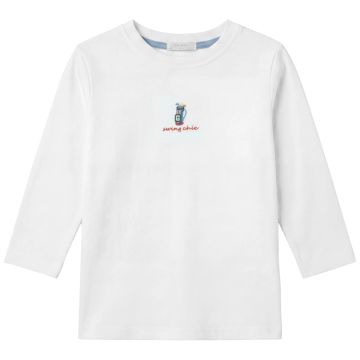 Calla Lili Girl Golf Tshirt White/Blue
