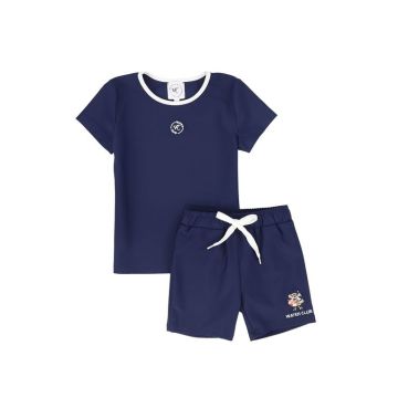 Water Club Embroidered Shorts Set 