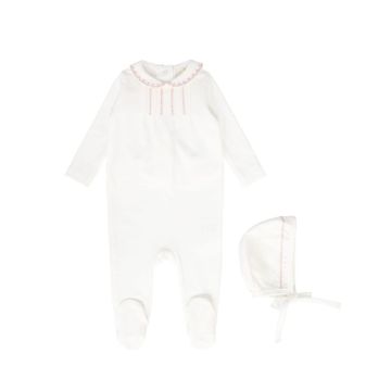 Bebe Jolee Stitched Trim Collar Footie