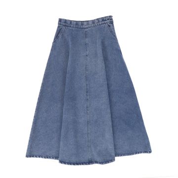 Viva Valentina Side Pocket Denim Maxi Skirt
