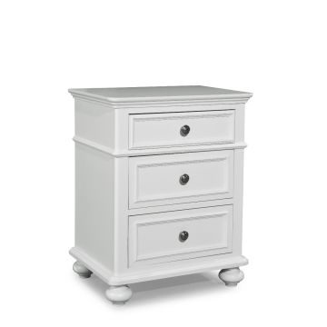 Legacy Classic Kids Madison Night Stand (3 Drawers) Natural White Painted