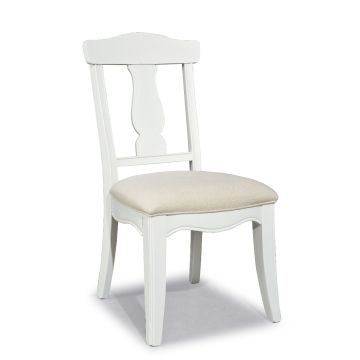 Legacy Classic Kids Madison Desk Chair (Upholstered Seat, Seat Height: 17", 1 Per Carton) Natural White Painted