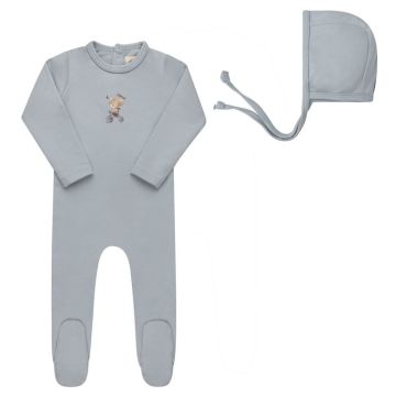 Ely's and Co French Terry Mouse Collection Footie+Bonnet 