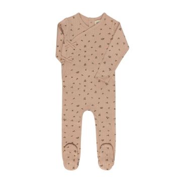 Ely's and Co Floral Pointelle Collection Footie