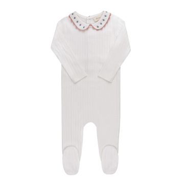 Looms Wave Collection Tulip Collar Footie Ivory Tulip 