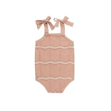 Looms Wave Knit Collection Girls Romper