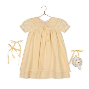 Bellabini Swiss Dot Dress Pale Yellow