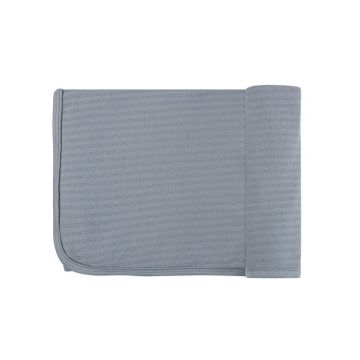 Looms Wave Collection Tulip Blanket Blue Pin Dot