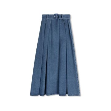 Daintti DENIM BELTED MAXI SKIRT