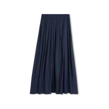Daintti NAVY PLEATED MIDI SKIRT