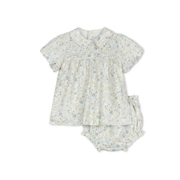 Velvette Label FLORAL PLEAT BABY SET