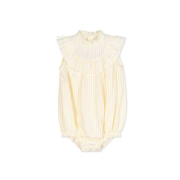 Velvette Label YELLOW STRIPE ROMPER