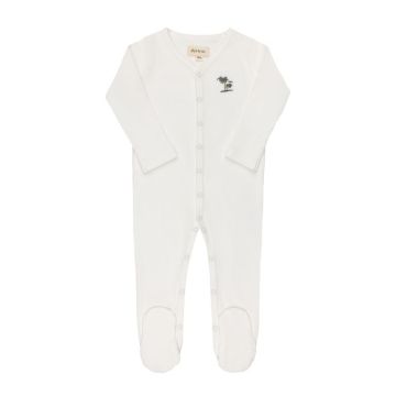 Ely's and Co Ribbed Palm Embroidered Footie