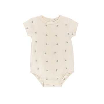 Ely's and Co Embroidered Collection Ivory Berry Romper