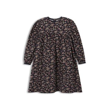 Looms Brushed Floral Dress Navy