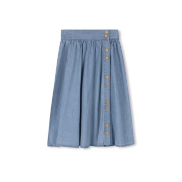 Velvette Label DENIM BUTTON SKIRT