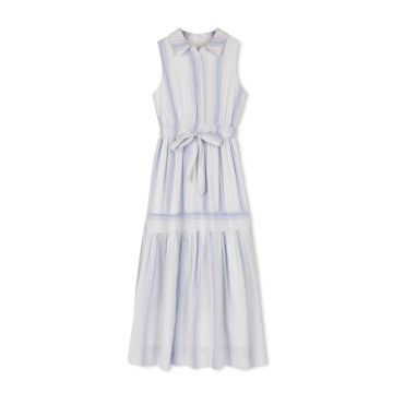 Velvette Label STRIPED MIDI