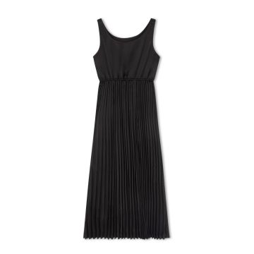 Daintti BLACK SILK PLEATED JUMPER
