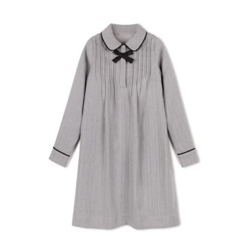 Velvette Label GREY PINSTRIPE DRESS