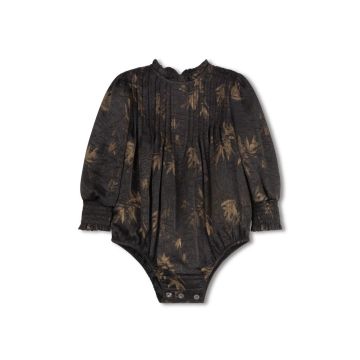 Velvette Label BLACK/GOLD FLOW ROMPER