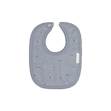 Elys and Co Cotton Cluster Leaf Collection - Blue - Bib
