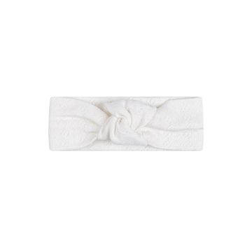 Ely's and Co Organic Embroidered Cherry Pointelle Collection- Girls cream - Headband