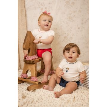 Bondoux Doll Girls 2pcs Short Set White/Red