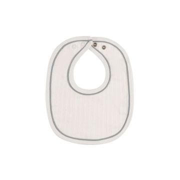 Looms Wave Collection Tulip Bib Ivory Pin Dot