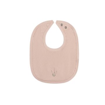 Ely & Co Organic Embroidered Collar Collection Pink Heather Bib