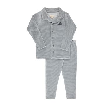 Ely's and Co Velour Stripe Pajama 