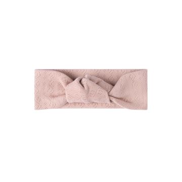 Ely's and Co Organic Embroidered Cherry Pointelle Collection- Pink - Headband