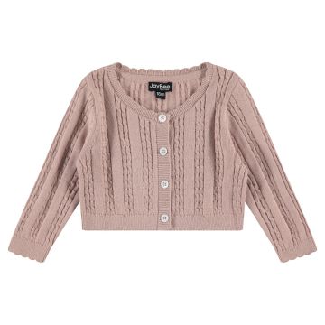 Jaybee Scallop Trim Cropped Sweater/Suspender Set