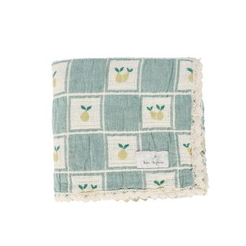 Bebe Organic Patchwork Blanket Green