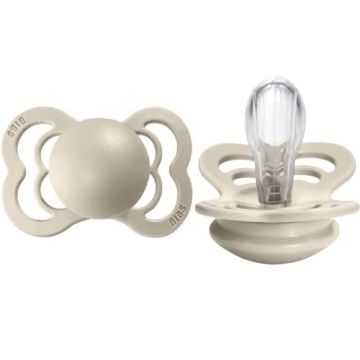 BIBS Supreme 2 PACK Silicone Ivory
